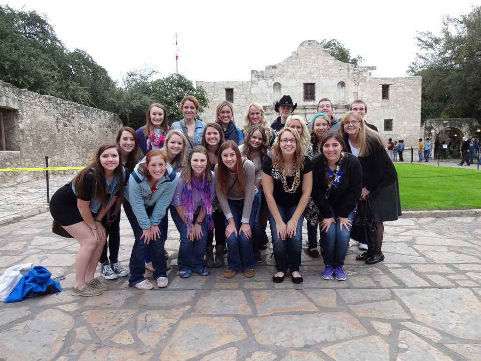 19 yearbook and newspaper staff members traveled to San Antonio, Texas in Nov. 2012 to attend a national journalism convention. In between workshops and key note speakers, staff members went to the Alamo and participated in other sight seeing events.