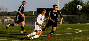 Sophomore Ryan Barretts second place sports photography photo. Barrett shot the photo at a soccer game at BV West this fall. 