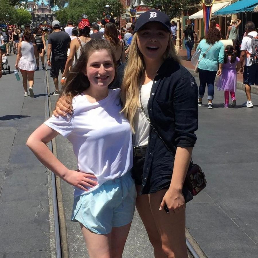Senior Kylee Odgers and actress Chloë Grace Moretz spend the day together at Disneyland in California on May 22. 