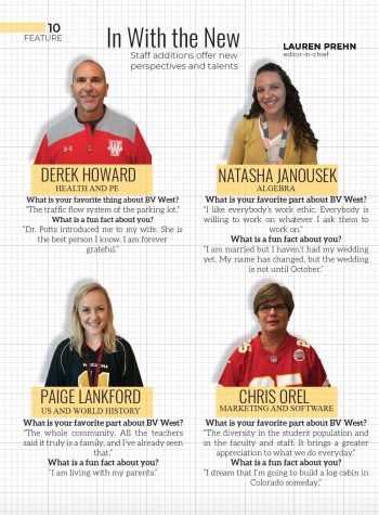 Profiles of teachers new to BV West