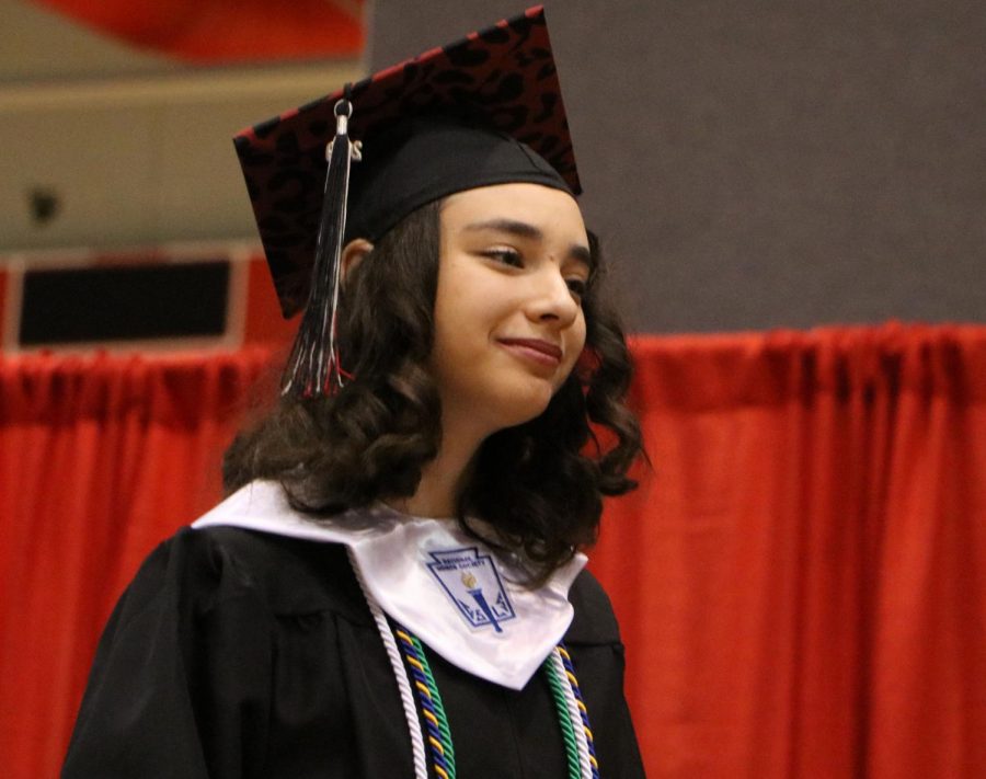 Senior Sarah Navran, like others, were often caught with smiles throughout the special event.