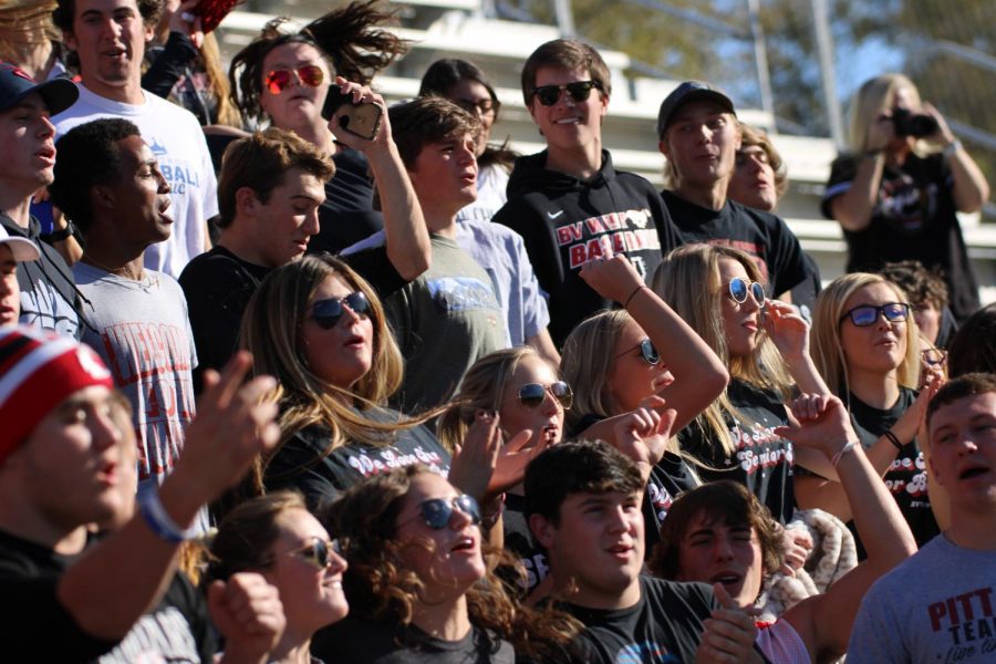 The bright Nov. afternoon prompted the crowd to bring out their suglasses for the Nov. 9 6A State championship game.