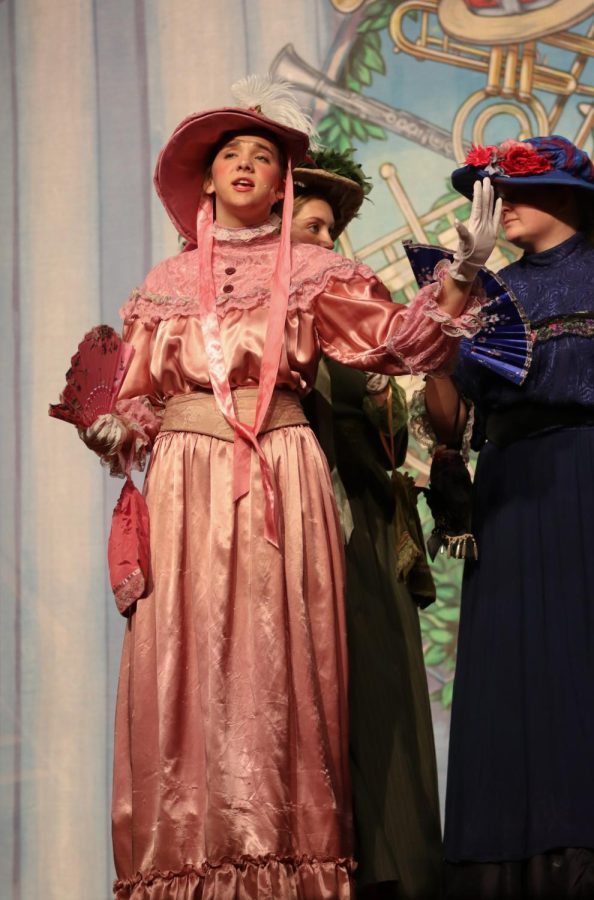 Ellie Vaughan, a senior at Blue Valley West, performing during the musical.
