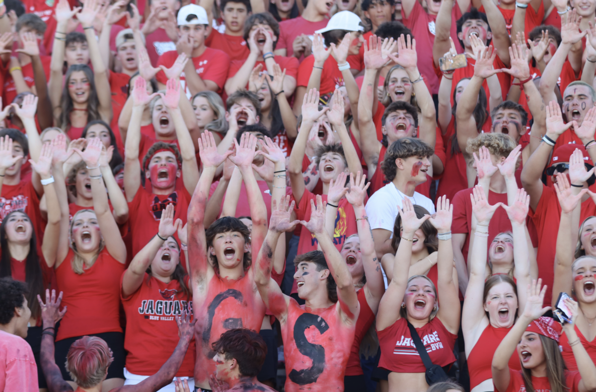 BVW students show their Jaguar spirit during the first football game of the season!