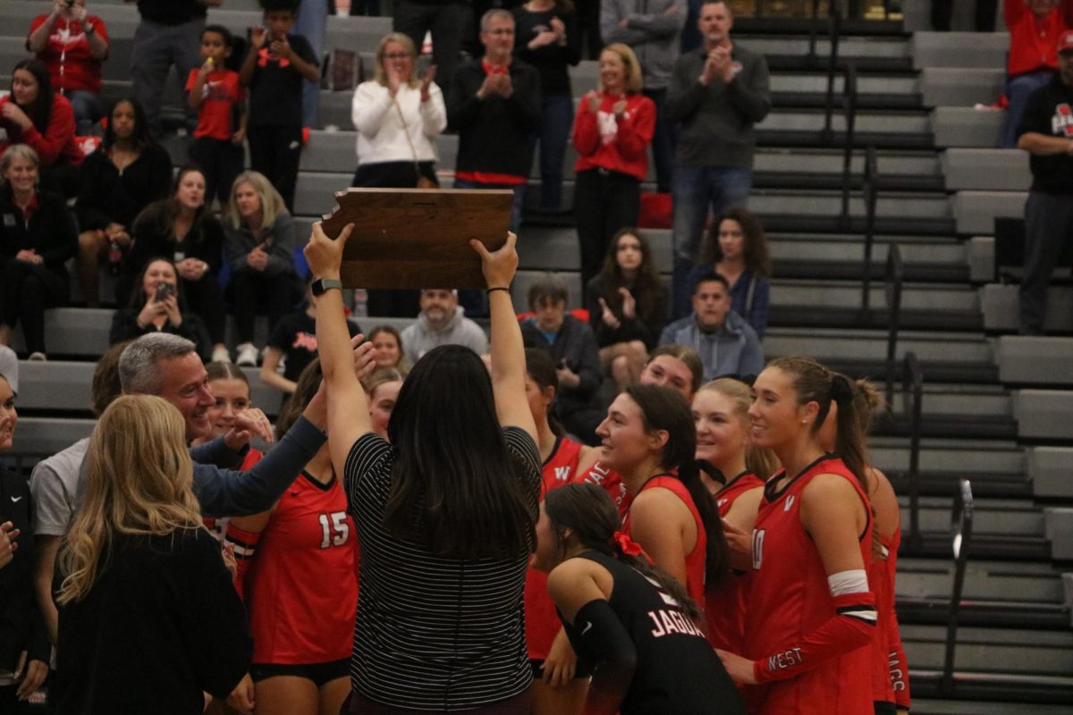 BVW Volleyball celebrating after winning Sub State